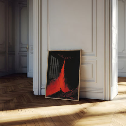 Póster de Fuego de Dragón Carmesí