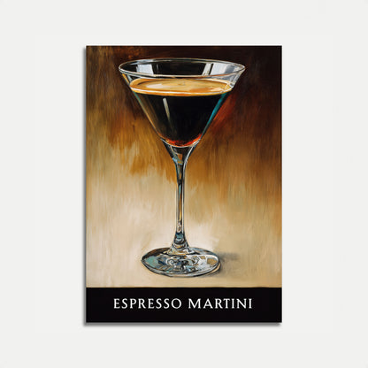 Elegant Espresso Martini Poster
