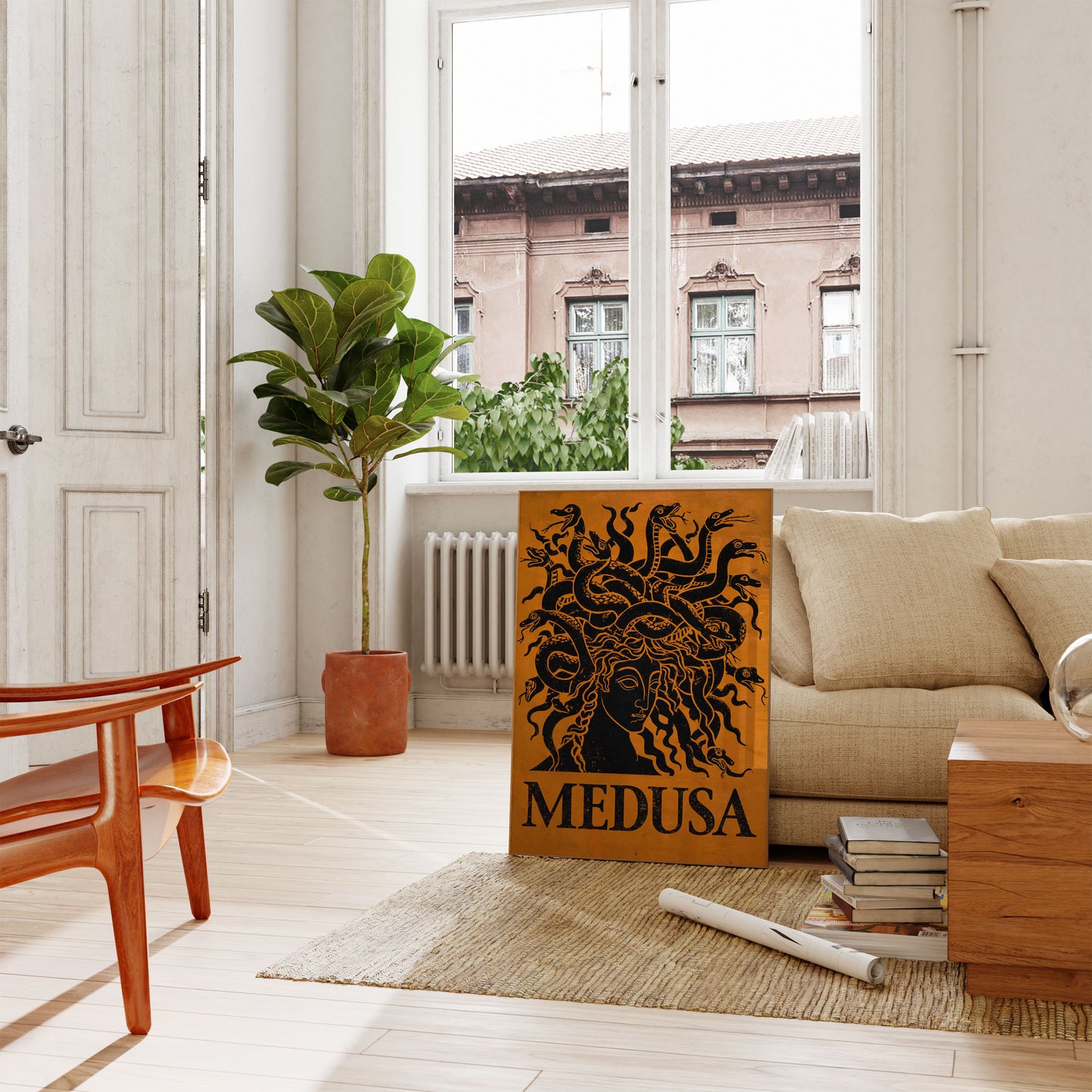 Medusa Mythological Snake Poster