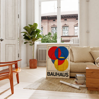 Bauhaus Geometric Circles Poster