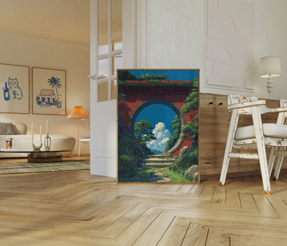 Ancient Garden Portal Poster