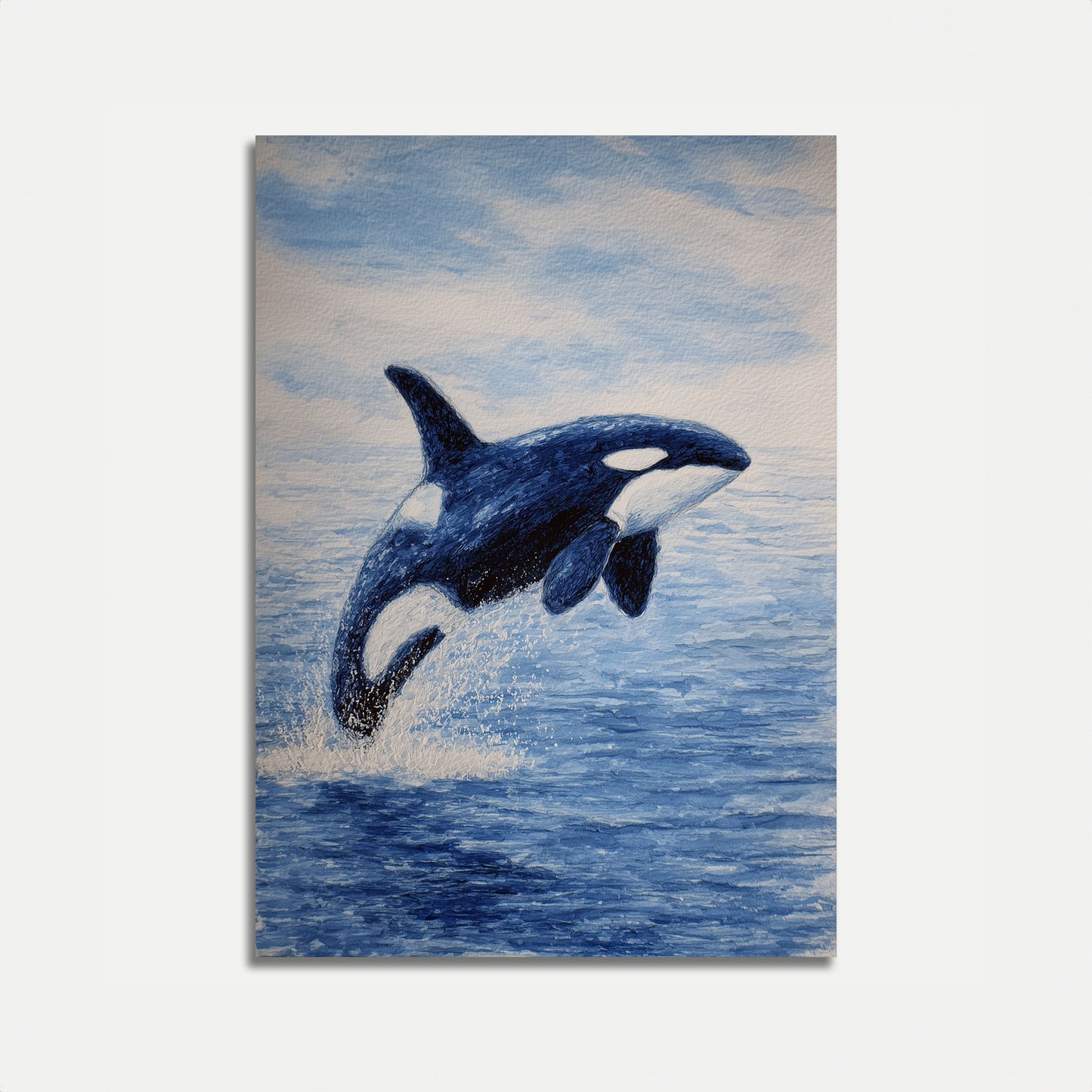 Majestic Orca Ocean Leap Poster
