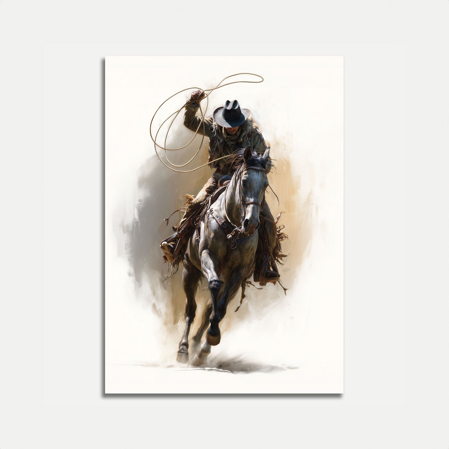 Wilder Westen Lasso Cowboy Poster
