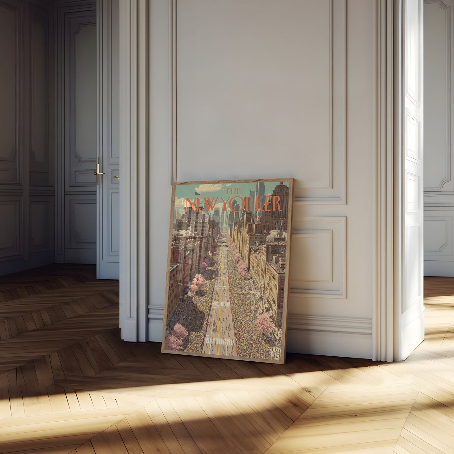 New York City Spring Crowds Poster