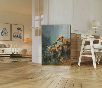 Løveflokkens Regn-plakat