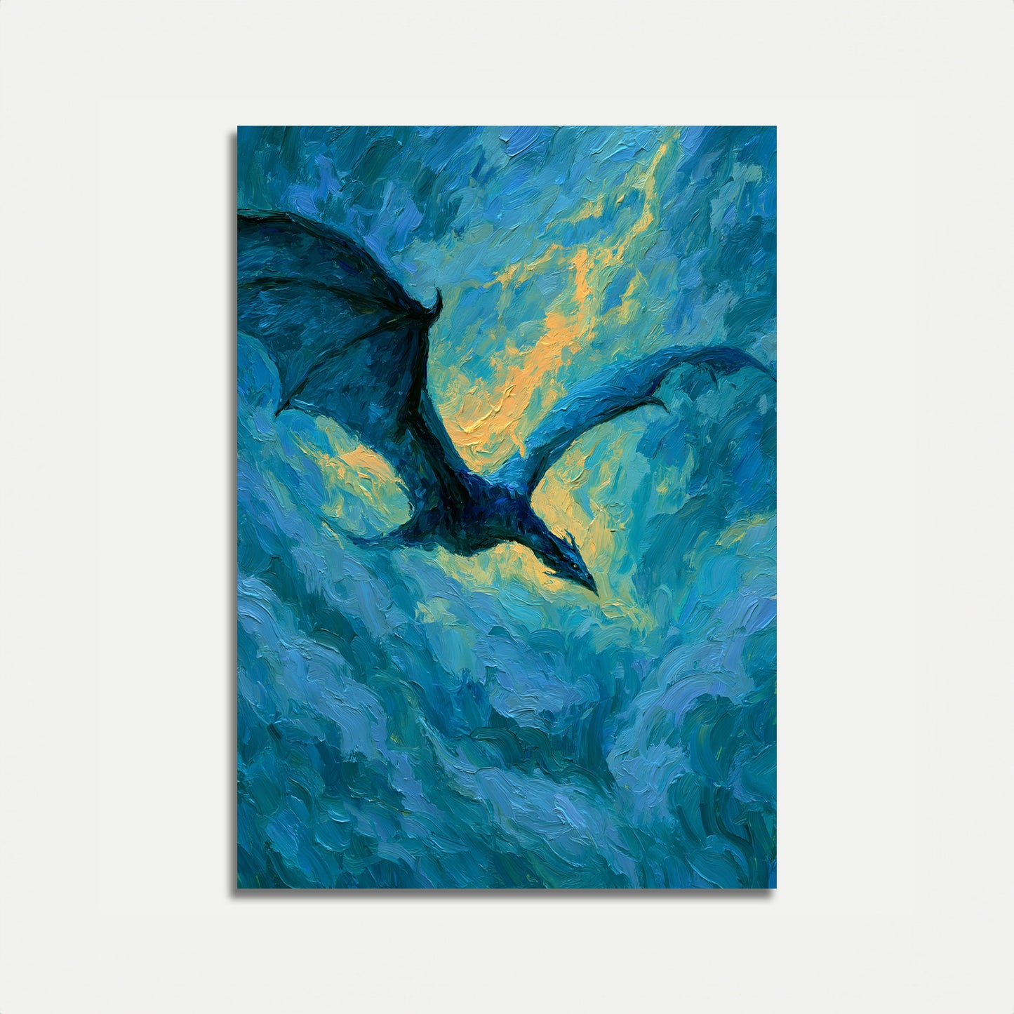 Majestätischer Adler im Flug Poster