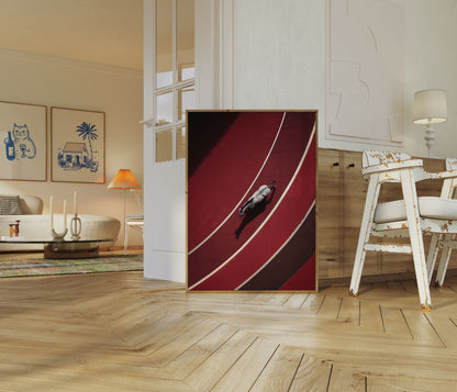 Running Horse Track Poster