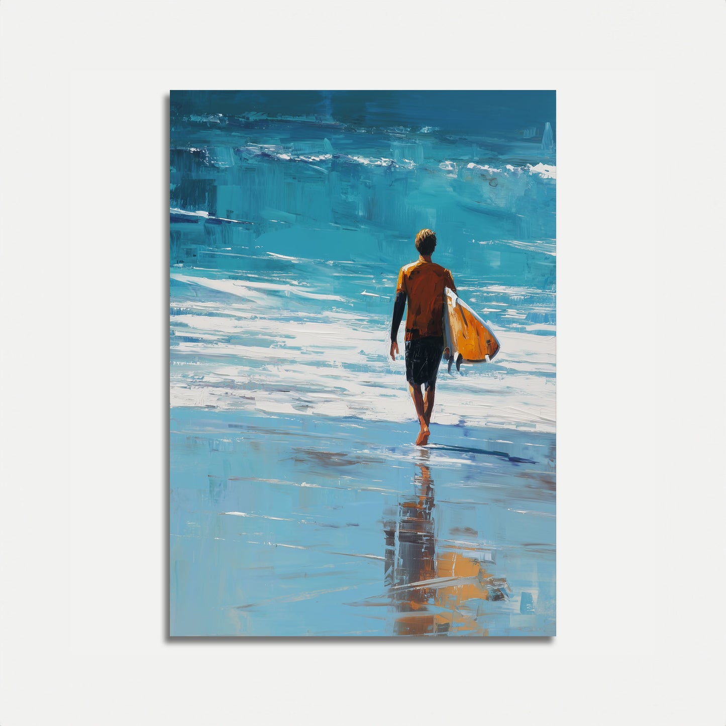Solitude Waves Surfing Poster
