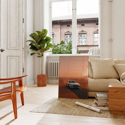 Desert Sunset Luxury Ride Poster