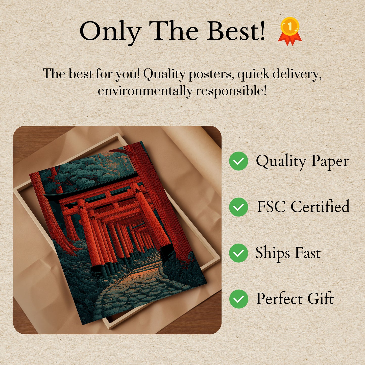 Sacred Japanese Torii Gates Poster
