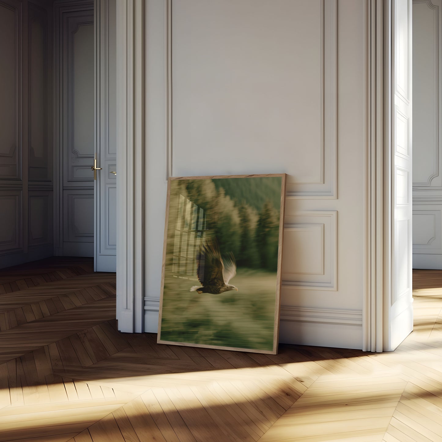 Aufsteigender Adler Waldposter