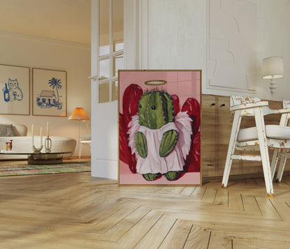Santo Poster dell'Angelo del Cactus