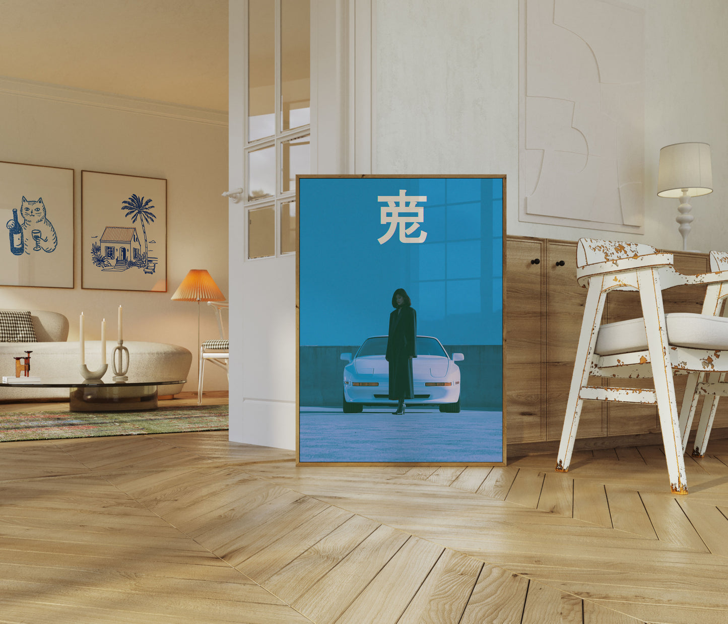 Poster Auto Minimalista Elegante