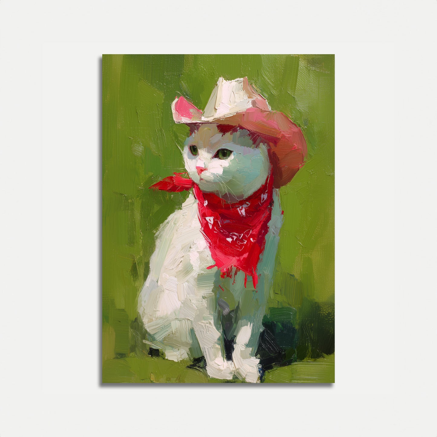 Cowboy Cat Glamour Poster