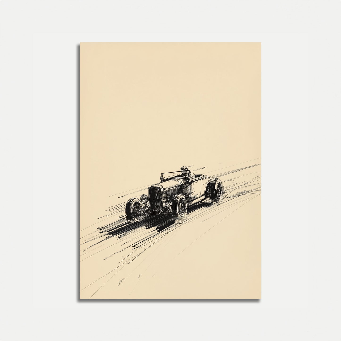 Vintage Roadster Speed Poster