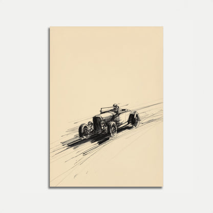 Vintage Roadster Speed Poster