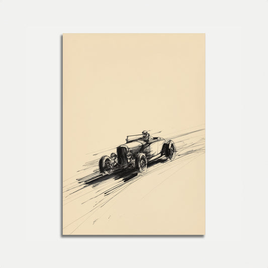 Vintage Roadster Speed Poster