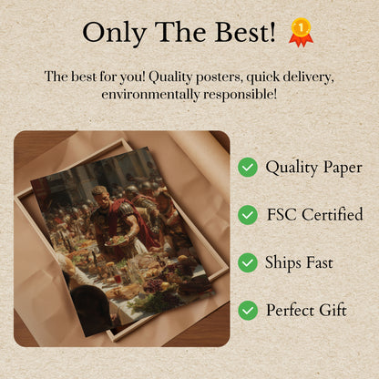 Roman Feast Warrior Poster