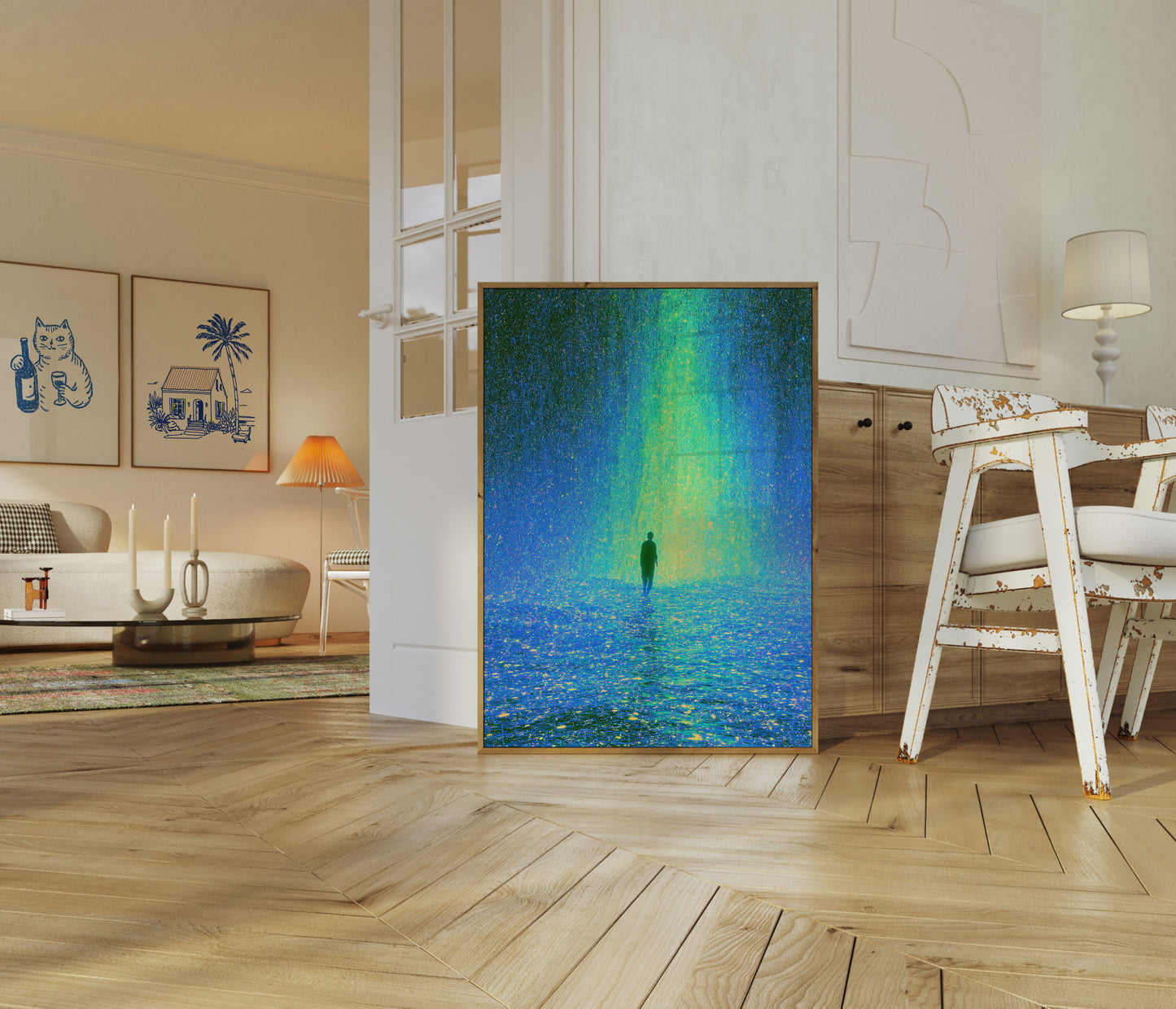 Solitary Journey Through Light Poster