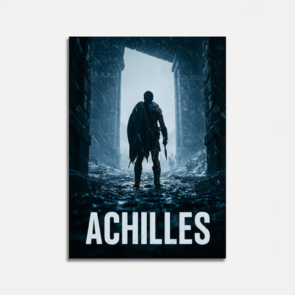 Achilles Warrior in the Snow Poster