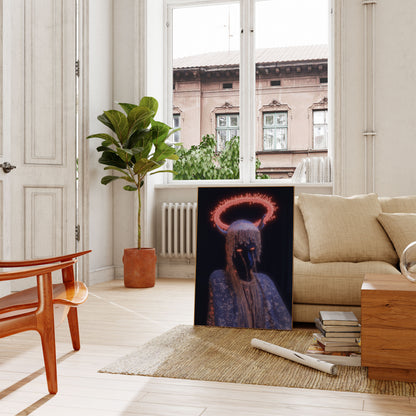 Cosmic Demon Digital Artwork Poster