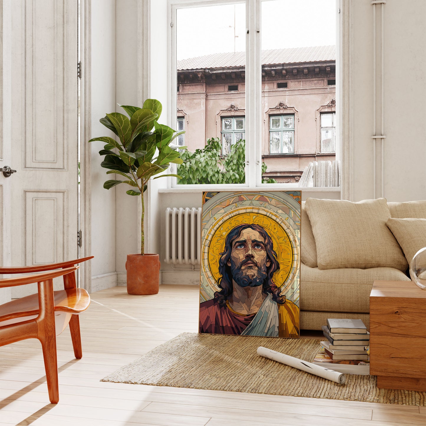 Divine Illumination Religious Poster