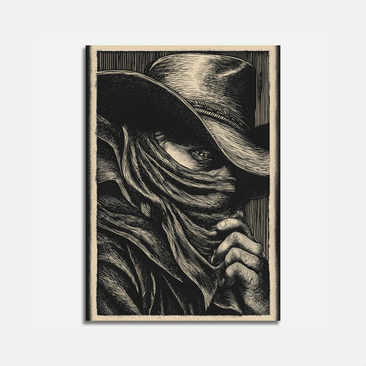 Intense Emotion Black & White Poster