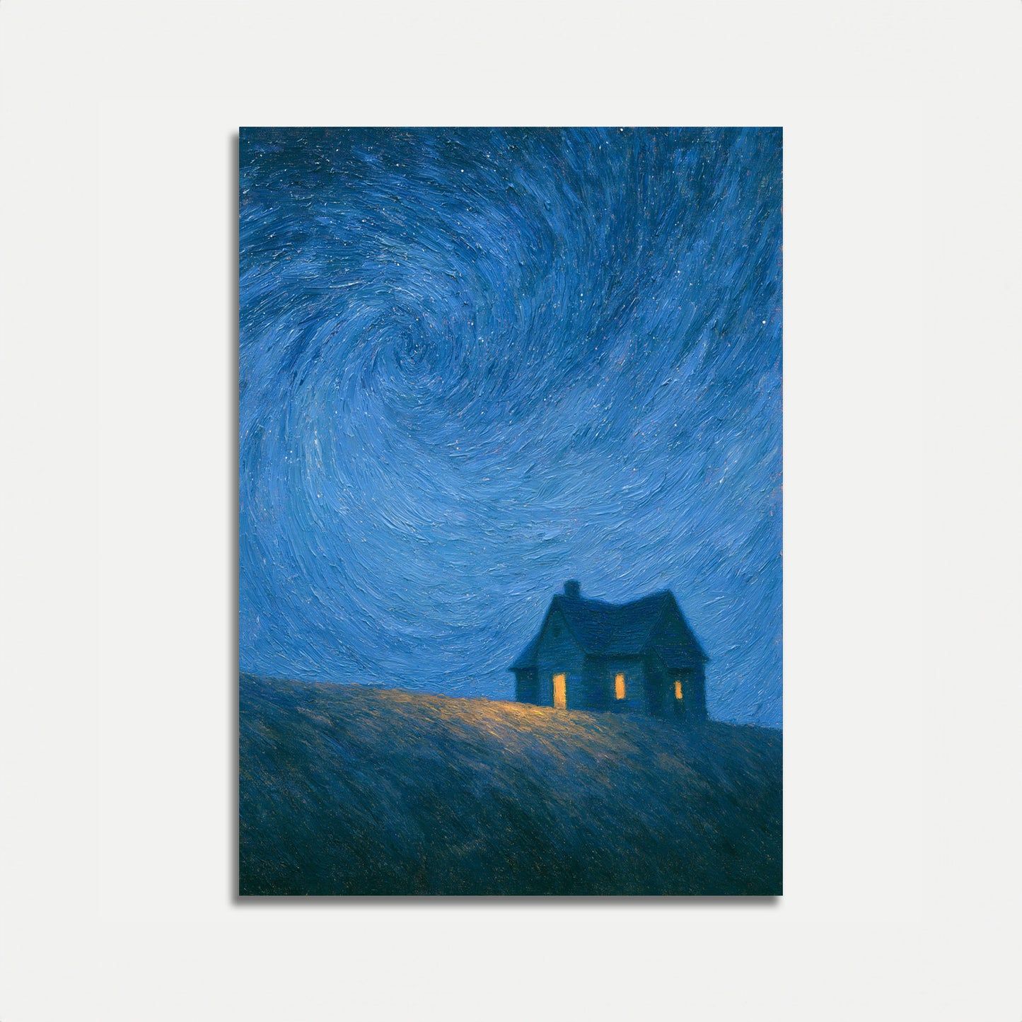 Starry Night House Poster