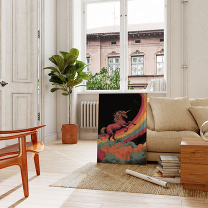 Regnbue Enhjørning Drømmeplakat