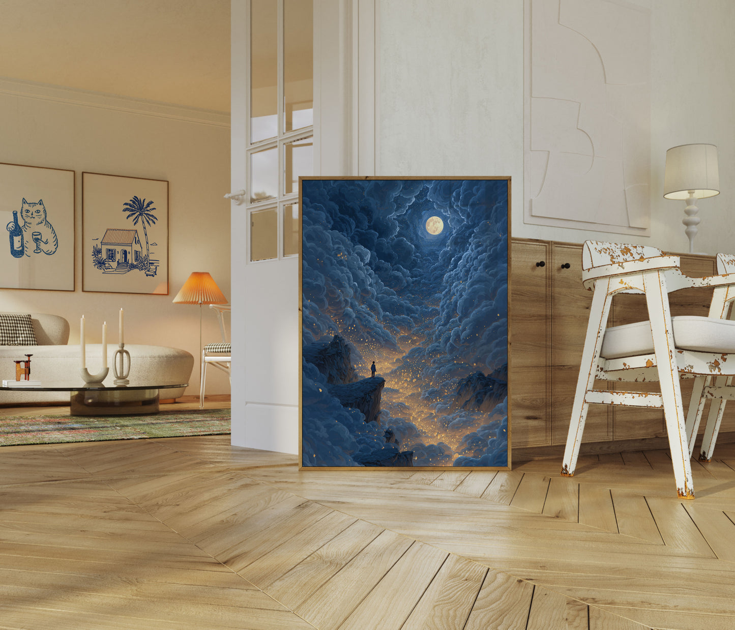 Moonlit Journey Celestial Poster