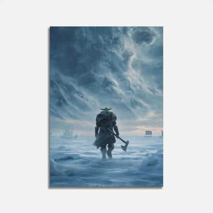 Frozen Viking Warrior Poster