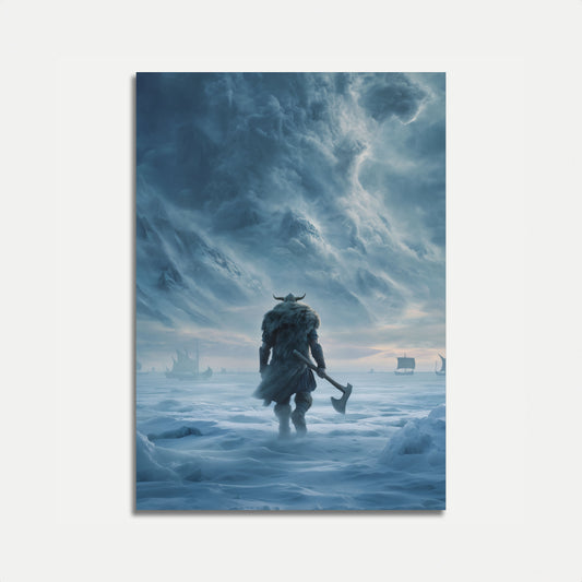 Frozen Viking Warrior Poster