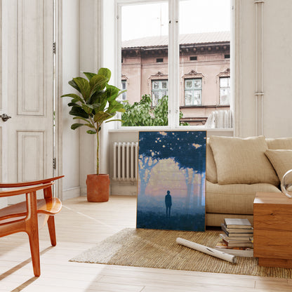 Dreamer Gazing at Clouds Poster