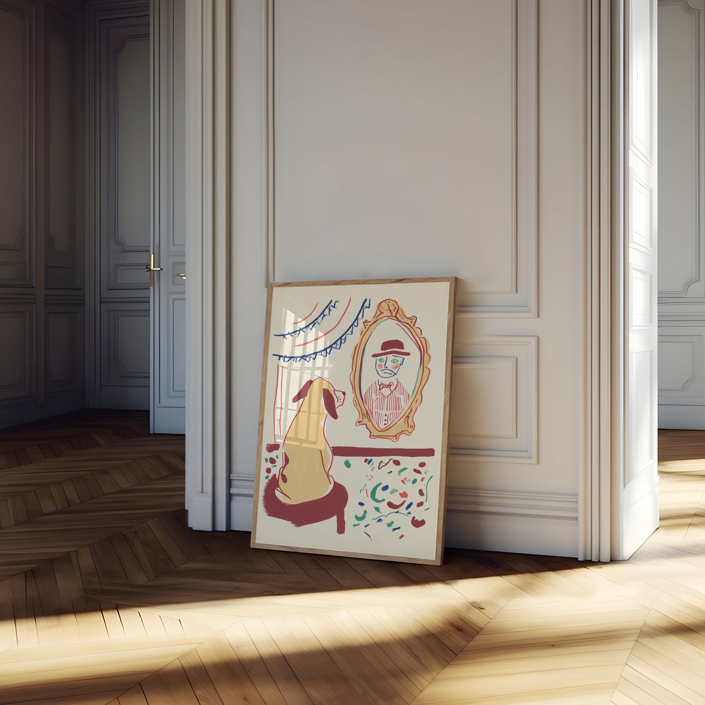 Affiche « Reflet du chien mélancolique »