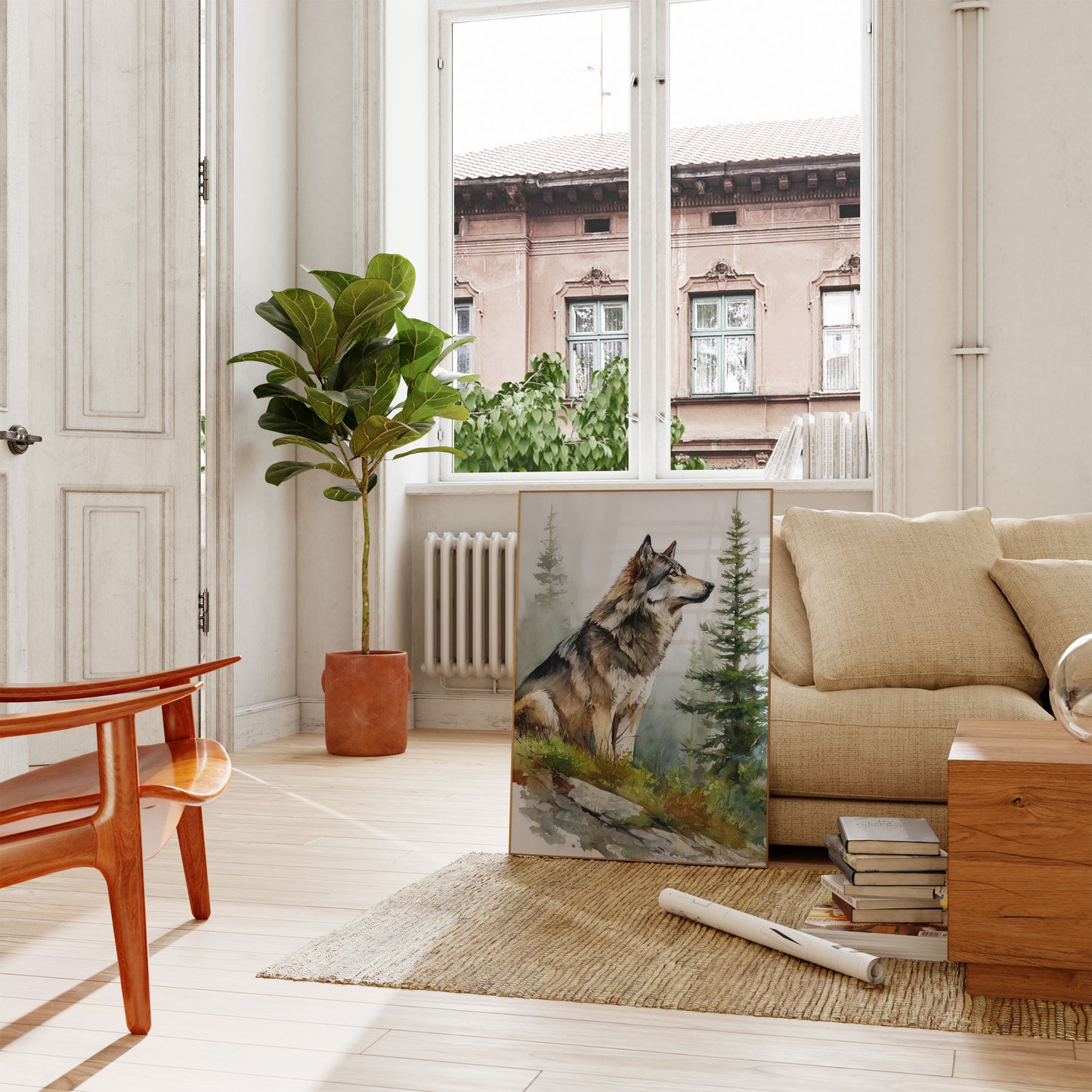 Majestic Wolf Forest Guardian Poster