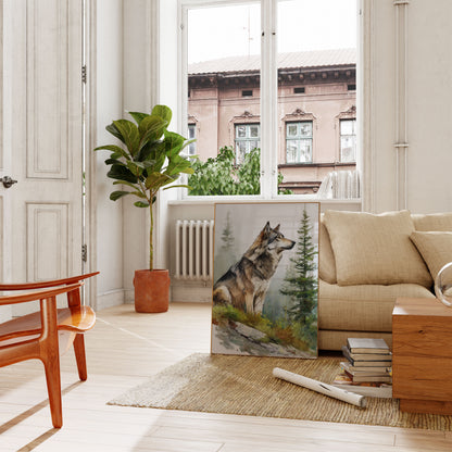 Majestic Wolf Forest Guardian Poster