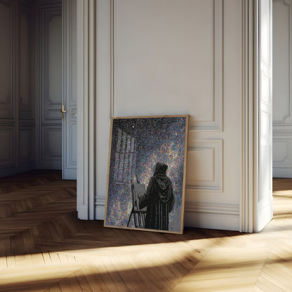 Affiche de l'Artiste Contemplant l'Univers
