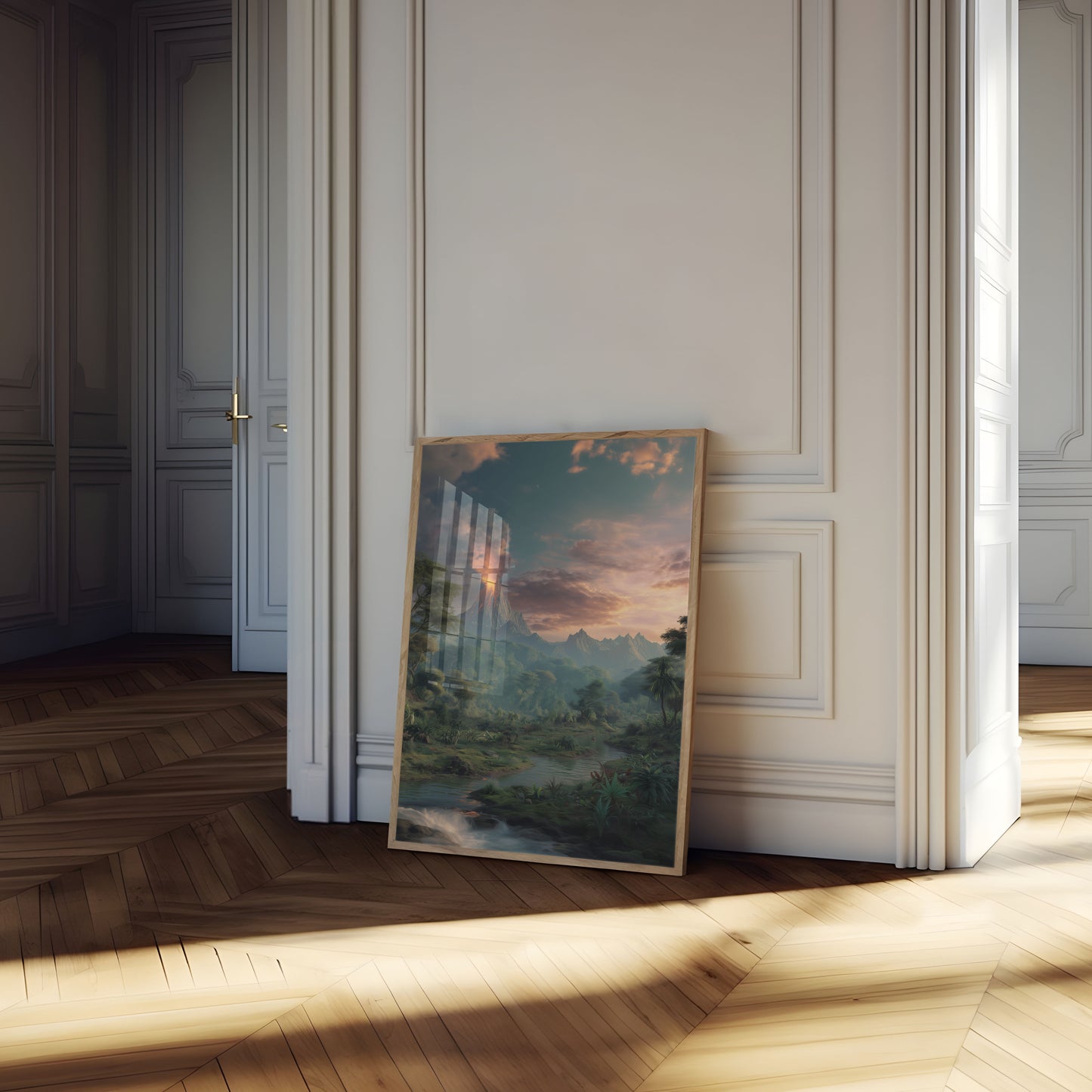 Ancient Volcanic Landscape Poster