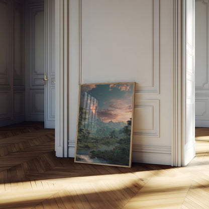 Ancient Volcanic Landscape Poster