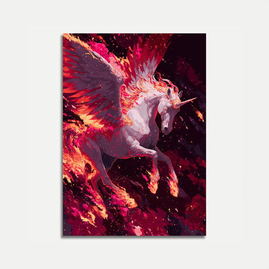 Affiche Ailes de Licorne Flamboyante