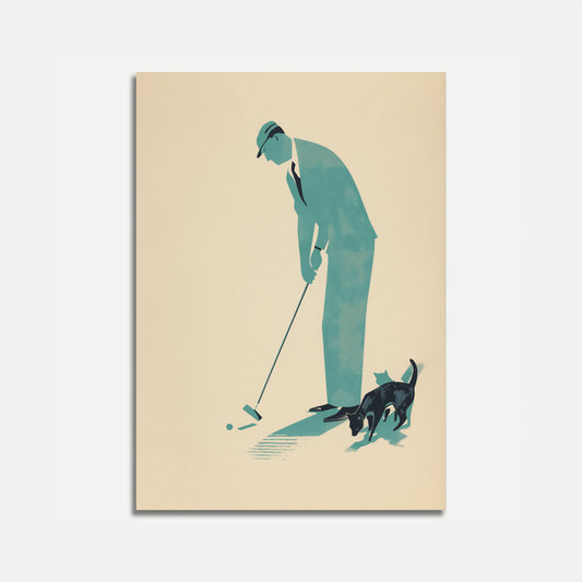 Vintage Golf Swing Poster