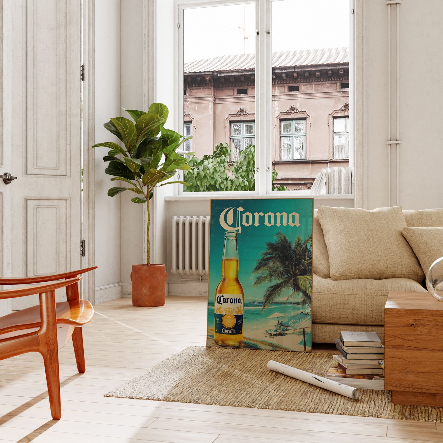 Tropical Corona Beach Escape Poster