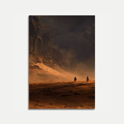 Desert Riders Landscape Poster