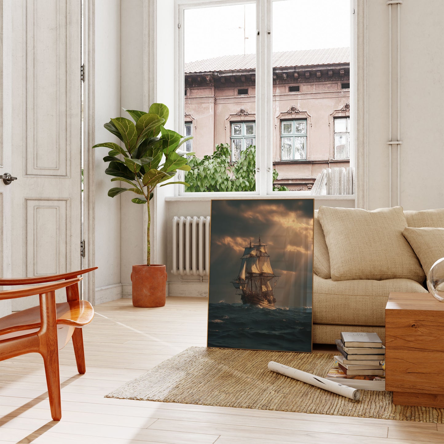 Majestic Sailing Ship Poster