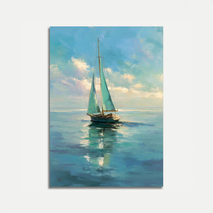 Poster di Barca a Vela su Acque Tranquille