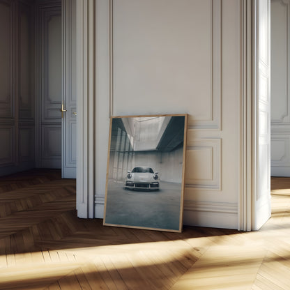 Sleek Silver Sports Car Poster