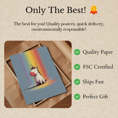Poster di Magia dell'Unicorno Arcobaleno