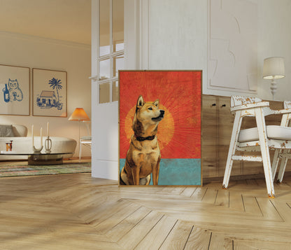 Radiant Shiba Inu Poster