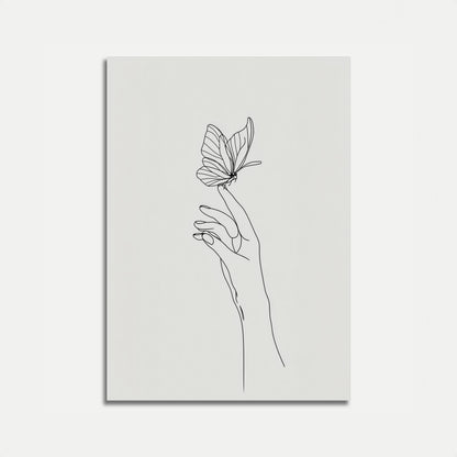 Póster "Delicate Butterfly Touch"