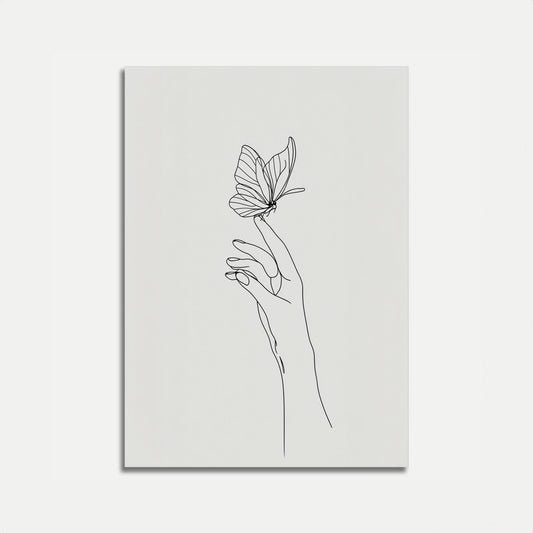 Póster "Delicate Butterfly Touch"